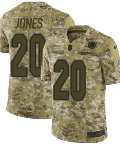 Nike Miami Dolphins #20 Reshad Jones Camo Stitched NFL Limited 2018 Salute To Service Jersey