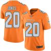 Nike Miami Dolphins #20 Reshad Jones Orange Stitched NFL Limited Rush Jersey