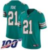 Nike Miami Dolphins #21 Eric Rowe Aqua Green Alternate Stitched NFL 100th Season Vapor Untouchable Limited Jersey