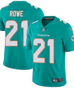 Nike Miami Dolphins #21 Eric Rowe Aqua Green Team Color Stitched NFL Vapor Untouchable Limited Jersey