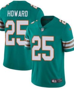 Nike Miami Dolphins #25 Xavien Howard Aqua Green Alternate Stitched NFL Vapor Untouchable Limited Jersey