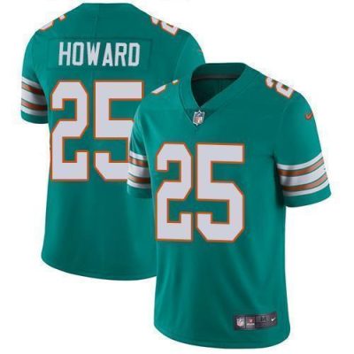 Nike Miami Dolphins #25 Xavien Howard Aqua Green Alternate Stitched NFL Vapor Untouchable Limited Jersey