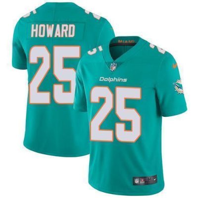 Nike Miami Dolphins #25 Xavien Howard Aqua Green Team Color Stitched NFL Vapor Untouchable Limited Jersey