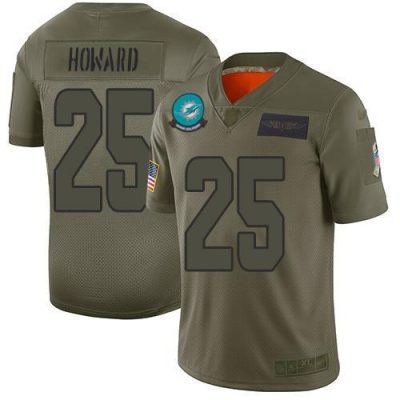 Nike Miami Dolphins #25 Xavien Howard Camo Stitched NFL Limited 2019 Salute To Service Jersey