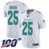 Nike Miami Dolphins #25 Xavien Howard White Stitched NFL 100th Season Vapor Limited Jersey