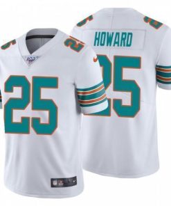 Nike Miami Dolphins #25 Xavien Howard White Alternate Stitched NFL 100th Season Vapor Untouchable Limited Jersey