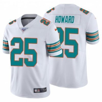 Nike Miami Dolphins #25 Xavien Howard White Alternate Stitched NFL 100th Season Vapor Untouchable Limited Jersey