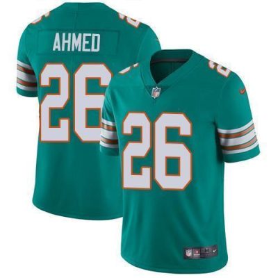 Nike Miami Dolphins #26 Salvon Ahmed Aqua Green Alternate Stitched NFL Vapor Untouchable Limited Jersey