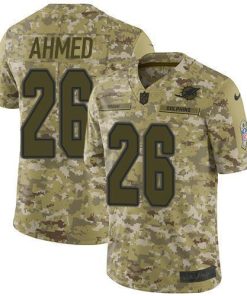 Nike Miami Dolphins #26 Salvon Ahmed Camo Stitched NFL Limited 2018 Salute To Service Jersey