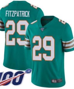 Nike Miami Dolphins #29 Minkah Fitzpatrick Aqua Green Alternate Stitched NFL 100th Season Vapor Limited Jersey