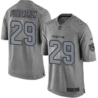 Nike Miami Dolphins #29 Minkah Fitzpatrick Gray Stitched NFL Limited Gridiron Gray Jersey