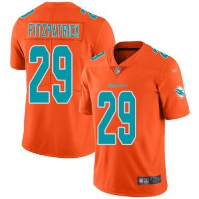 Nike Miami Dolphins #29 Minkah Fitzpatrick Orange Stitched NFL Limited Inverted Legend Jersey
