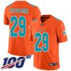 Nike Miami Dolphins #29 Minkah Fitzpatrick Orange Stitched NFL Limited Inverted Legend 100th Season Jersey