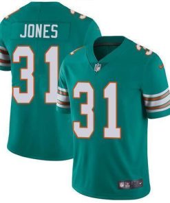 Nike Miami Dolphins #31 Byron Jones Aqua Green Alternate Stitched NFL Vapor Untouchable Limited Jersey