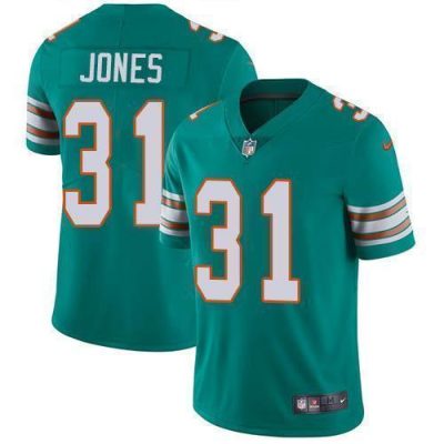Nike Miami Dolphins #31 Byron Jones Aqua Green Alternate Stitched NFL Vapor Untouchable Limited Jersey