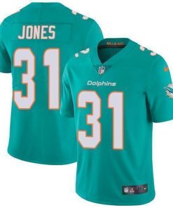 Nike Miami Dolphins #31 Byron Jones Aqua Green Team Color Stitched NFL Vapor Untouchable Limited Jersey