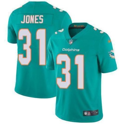 Nike Miami Dolphins #31 Byron Jones Aqua Green Team Color Stitched NFL Vapor Untouchable Limited Jersey