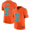 Nike Miami Dolphins #31 Byron Jones Orange Stitched NFL Limited Inverted Legend Jersey