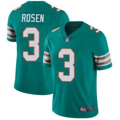 Nike Miami Dolphins #3 Josh Rosen Aqua Green Alternate Stitched NFL Vapor Untouchable Limited Jersey