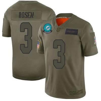 Nike Miami Dolphins #3 Josh Rosen Camo Stitched NFL Limited 2019 Salute To Service Jersey