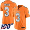 Nike Miami Dolphins #3 Josh Rosen Orange Stitched NFL Limited Rush 100th Season Jersey