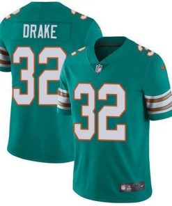 Nike Miami Dolphins #32 Kenyan Drake Aqua Green Alternate Stitched NFL Vapor Untouchable Limited Jersey