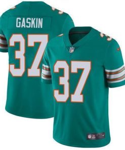 Nike Miami Dolphins #37 Myles Gaskin Aqua Green Alternate Stitched NFL Vapor Untouchable Limited Jersey