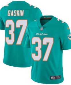 Nike Miami Dolphins #37 Myles Gaskin Aqua Green Team Color Stitched NFL Vapor Untouchable Limited Jersey