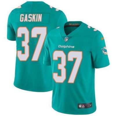 Nike Miami Dolphins #37 Myles Gaskin Aqua Green Team Color Stitched NFL Vapor Untouchable Limited Jersey