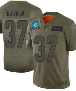 Nike Miami Dolphins #37 Myles Gaskin Camo Stitched NFL Limited 2019 Salute To Service Jersey