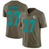 Nike Miami Dolphins #37 Myles Gaskin Olive Stitched NFL Limited 2017 Salute To Service Jersey