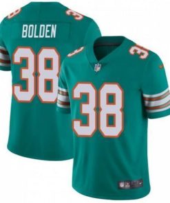 Nike Miami Dolphins #38 Brandon Bolden Aqua Green Alternate Stitched NFL Vapor Untouchable Limited Jersey