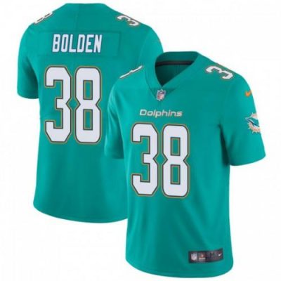 Nike Miami Dolphins #38 Brandon Bolden Aqua Green Team Color Stitched NFL Vapor Untouchable Limited Jersey