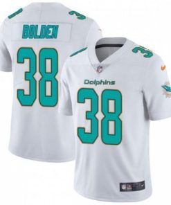 Nike Miami Dolphins #38 Brandon Bolden White Stitched NFL Vapor Untouchable Limited Jersey