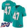 Nike Miami Dolphins #47 Kiko Alonso Aqua Green Team Color Stitched NFL 100th Season Vapor Limited Jersey
