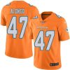 Nike Miami Dolphins #47 Kiko Alonso Orange Stitched NFL Limited Rush Jersey