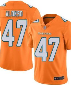 Nike Miami Dolphins #47 Kiko Alonso Orange Stitched NFL Limited Rush Jersey