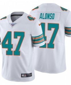 Nike Miami Dolphins #47 Kiko Alonso White Alternate Stitched NFL 100th Season Vapor Untouchable Limited Jersey