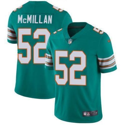 Nike Miami Dolphins #52 Raekwon McMillan Aqua Green Alternate Stitched NFL Vapor Untouchable Limited Jersey