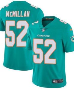 Nike Miami Dolphins #52 Raekwon McMillan Aqua Green Team Color Stitched NFL Vapor Untouchable Limited Jersey