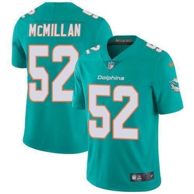 Nike Miami Dolphins #52 Raekwon McMillan Aqua Green Team Color Stitched NFL Vapor Untouchable Limited Jersey