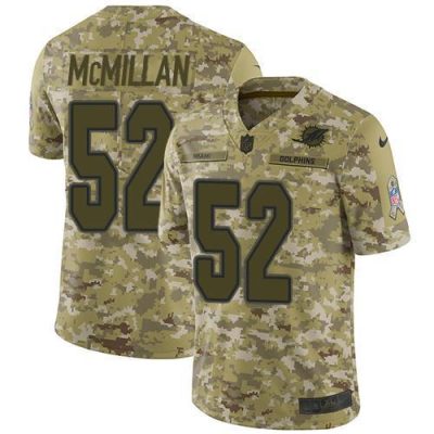 Nike Miami Dolphins #52 Raekwon McMillan Camo Stitched NFL Limited 2018 Salute To Service Jersey