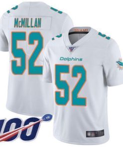 Nike Miami Dolphins #52 Raekwon McMillan White Stitched NFL 100th Season Vapor Limited Jersey