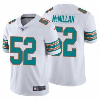 Nike Miami Dolphins #52 Raekwon Mcmillan White Alternate Stitched NFL 100th Season Vapor Untouchable Limited Jersey