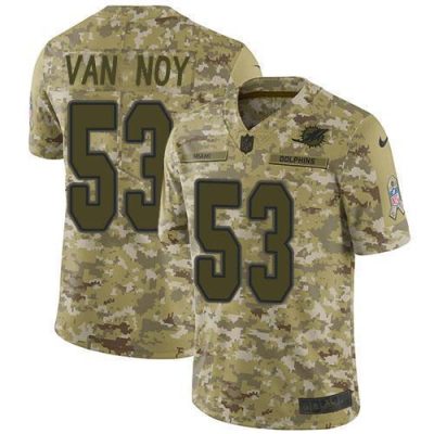 Nike Miami Dolphins #53 Kyle Van Noy Camo Stitched NFL Limited 2018 Salute To Service Jersey