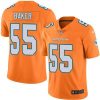 Nike Miami Dolphins #55 Jerome Baker Orange Stitched NFL Limited Rush Jersey