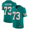 Nike Miami Dolphins #73 Austin Jackson Aqua Green Alternate Stitched NFL Vapor Untouchable Limited Jersey