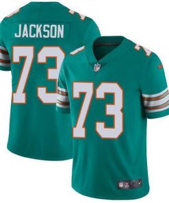 Nike Miami Dolphins #73 Austin Jackson Aqua Green Alternate Stitched NFL Vapor Untouchable Limited Jersey