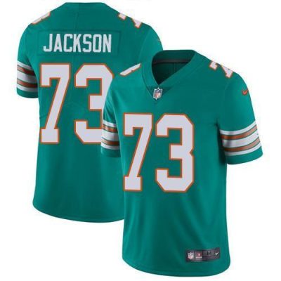 Nike Miami Dolphins #73 Austin Jackson Aqua Green Alternate Stitched NFL Vapor Untouchable Limited Jersey