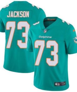 Nike Miami Dolphins #73 Austin Jackson Aqua Green Team Color Stitched NFL Vapor Untouchable Limited Jersey
